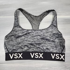 Victoria's Secret Sports‎ Bra Victoria Sport T Back Large Black and Gray